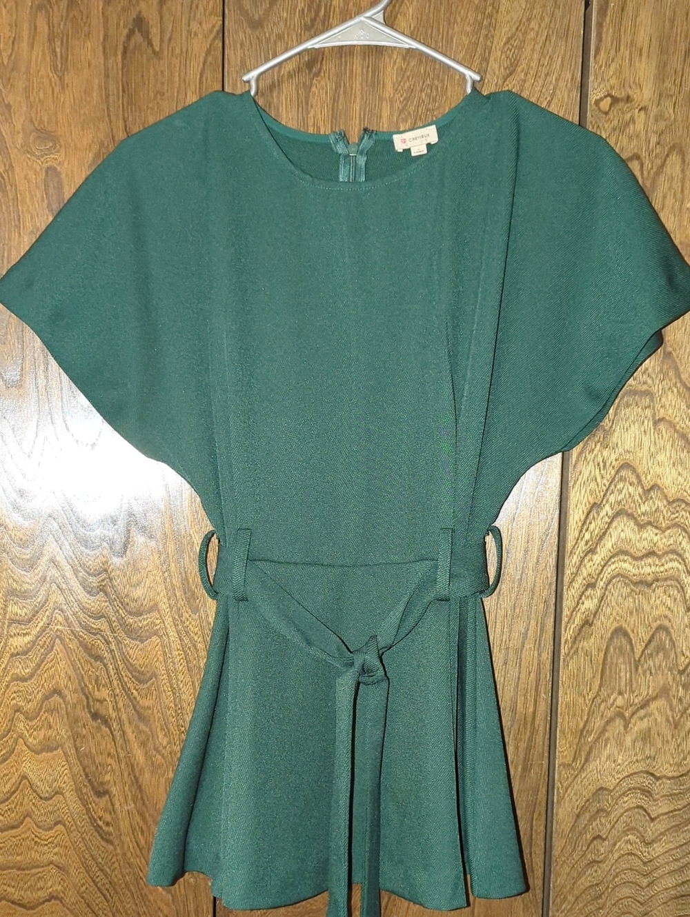 Cremieux Forest Green Top With Waist Belt